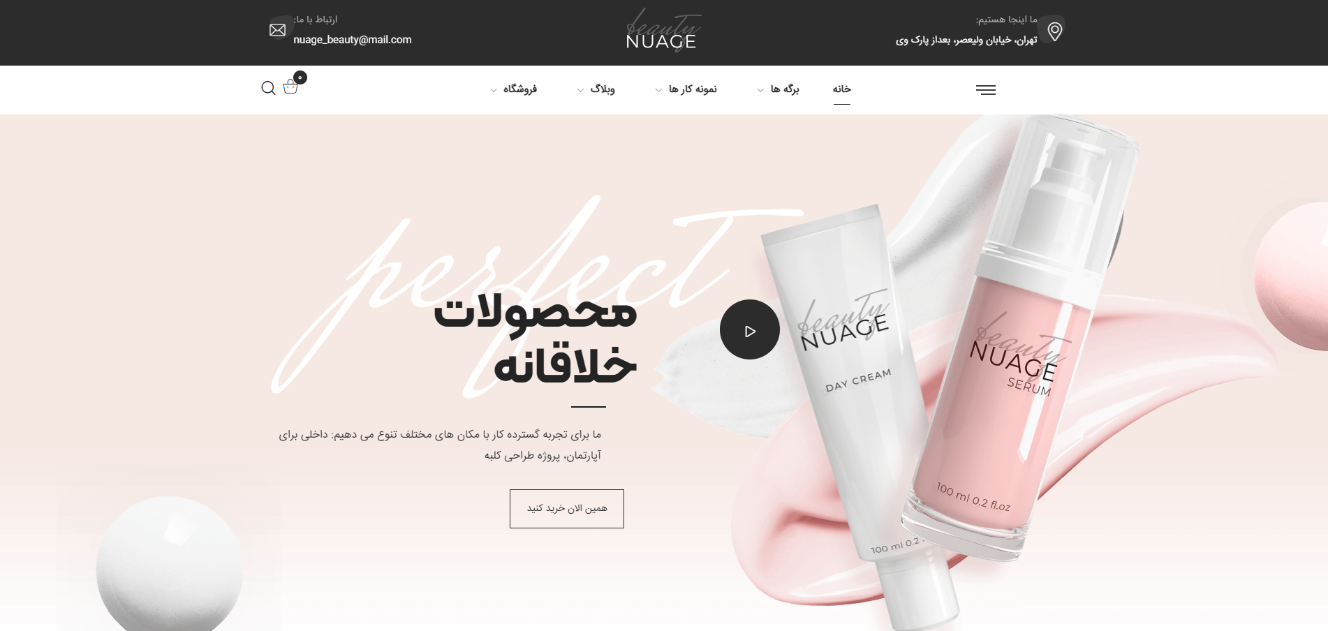 دوره رایگان طراحی سایت با وردپرس - پروژه دموی فروشگاهی